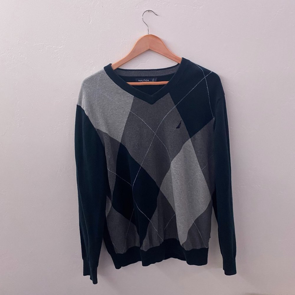 Nautica Navy Sweater; L